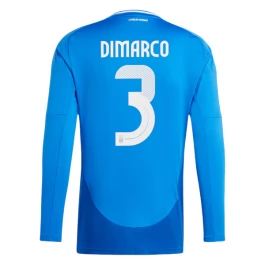EK 2024 Italië Dimarco 3 Thuisshirt L/S Voetbaltenue