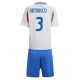 EK 2024 Italië Dimarco 3 Uitshirt Kids Voetbaltenue