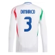 EK 2024 Italië Dimarco 3 Uitshirt L/S Voetbaltenue
