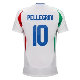 EK 2024 Italië Pellegrini 10 Uitshirt Voetbaltenue