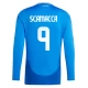 EK 2024 Italië Scamacca 9 Thuisshirt L/S Voetbaltenue