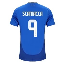 EK 2024 Italië Scamacca 9 Thuisshirt Voetbaltenue