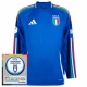 EK 2024 Italië Thuisshirt L/S Voetbaltenue Patch