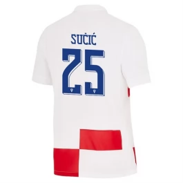 EK 2024 Kroatië Sučić 25 Thuisshirt Voetbaltenue