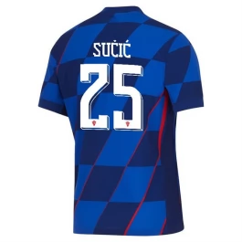 EK 2024 Kroatië Sučić 25 Uitshirt Voetbaltenue