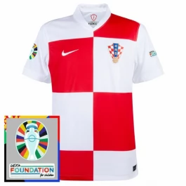 EK 2024 Kroatië Thuisshirt Voetbaltenue Patch