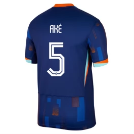 EK 2024 Nederland Aké 5 Uitshirt Voetbaltenue