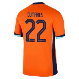 EK 2024 Nederland Dumfries 22 Thuisshirt Voetbaltenue