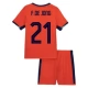 EK 2024 Nederland F.De Jong 21 Thuisshirt Kids Voetbaltenue