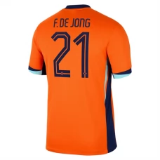 EK 2024 Nederland F.De Jong 21 Thuisshirt Voetbaltenue EK 2024 Nederland F.De Jong 21 Thuisshirt Voetbaltenue