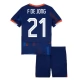 EK 2024 Nederland F.De Jong 21 Uitshirt Kids Voetbaltenue