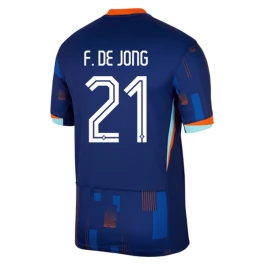EK 2024 Nederland F.De Jong 21 Uitshirt Voetbaltenue