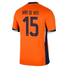EK 2024 Nederland Van de Ven 15 Thuisshirt Voetbaltenue EK 2024 Nederland Van de Ven 15 Thuisshirt Voetbaltenue