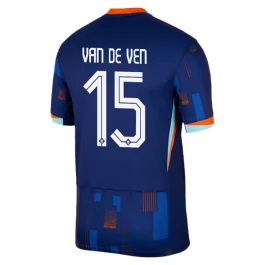 EK 2024 Nederland Van de Ven 15 Uitshirt Voetbaltenue