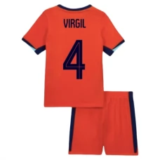 EK 2024 Nederland Virgil 4 Thuisshirt Kids Voetbaltenue