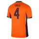 EK 2024 Nederland Virgil 4 Thuisshirt Voetbaltenue