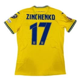 EK 2024 Oekraïne Zinchenko 17 Thuisshirt Voetbaltenue