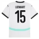 EK 2024 Oostenrijk Lienhart 15 Uitshirt Voetbaltenue