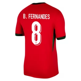 EK 2024 Portugal B.Fernandes 8 Thuisshirt Voetbaltenue