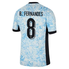 EK 2024 Portugal B.Fernandes 8 Uitshirt Voetbaltenue