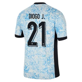 EK 2024 Portugal Diogo J. 21 Uitshirt Voetbaltenue