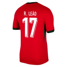 EK 2024 Portugal R.Leão 17 Thuisshirt Voetbaltenue