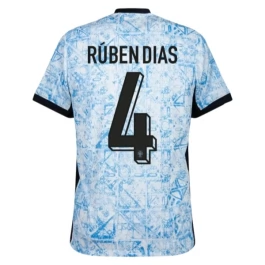 EK 2024 Portugal Rúben Dias 4 Uitshirt Voetbaltenue