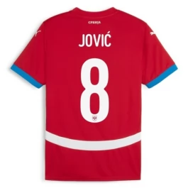 EK 2024 Servië Jović 8 Thuisshirt Voetbaltenue