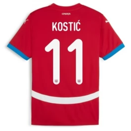 EK 2024 Servië Kostić 11 Thuisshirt Voetbaltenue