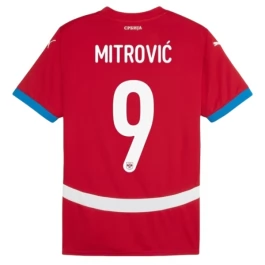 EK 2024 Servië Mitrović 9 Thuisshirt Voetbaltenue