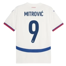 EK 2024 Servië Mitrović 9 Uitshirt Voetbaltenue
