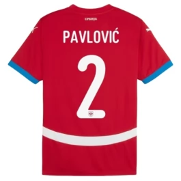 EK 2024 Servië Pavlović 2 Thuisshirt Voetbaltenue