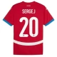 EK 2024 Servië Sergej 20 Thuisshirt Voetbaltenue