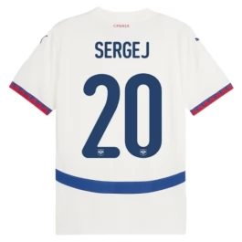 EK 2024 Servië Sergej 20 Uitshirt Voetbaltenue