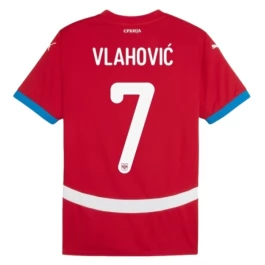 EK 2024 Servië Vlahović 7 Thuisshirt Voetbaltenue