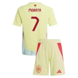 EK 2024 Spanje Morata 7 Uitshirt Kids Voetbaltenue