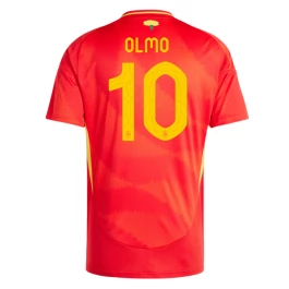 EK 2024 Spanje Olmo 10 Thuisshirt Voetbaltenue