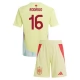 EK 2024 Spanje Rodrigo 16 Uitshirt Kids Voetbaltenue