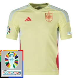 EK 2024 Spanje Uitshirt Voetbaltenue Patch