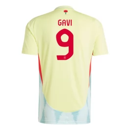EK 2024 Spanje Voetbaltenue Gavi 9 Uitshirt