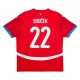 EK 2024 Tsjechië Souček 22 Thuisshirt Voetbaltenue