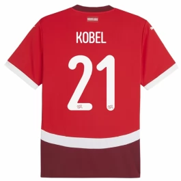 EK 2024 Zwitserland Kobel 21 Thuisshirt Voetbaltenue