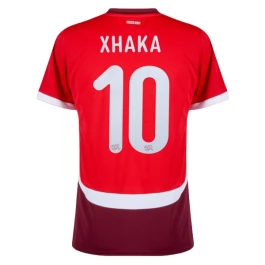 EK 2024 Zwitserland Xhaka 10 Thuisshirt Voetbaltenue