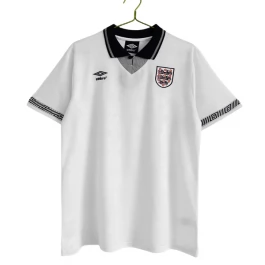 Engeland Voetbaltenue Retro 1990 Thuisshirt