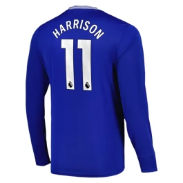 Everton Harrison 11 Thuisshirt 2024-2025 L/S Voetbaltenue