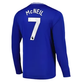 Everton McNeil 7 Thuisshirt 2024-2025 L/S Voetbaltenue