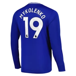 Everton Mykolenko 19 Thuisshirt 2024-2025 L/S Voetbaltenue