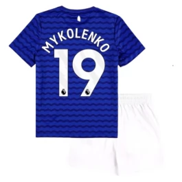 Everton Mykolenko 19 Thuisshirt Kids 2025-2026 Voetbaltenue