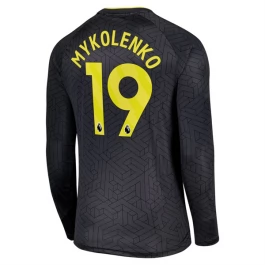 Everton Mykolenko 19 Uitshirt 2024-2025 L/S Voetbaltenue