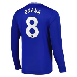 Everton Onana 8 Thuisshirt 2024-2025 L/S Voetbaltenue